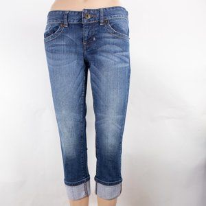Guess Jeans Capri 28 (31 X 21) Women's Denim Jeans Medium Wash Zip Fly